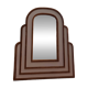 Miroir monumental Hollywood Regency tropical en canne de bambou, atr