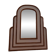 Miroir monumental Hollywood Regency tropical en canne de bambou, atr