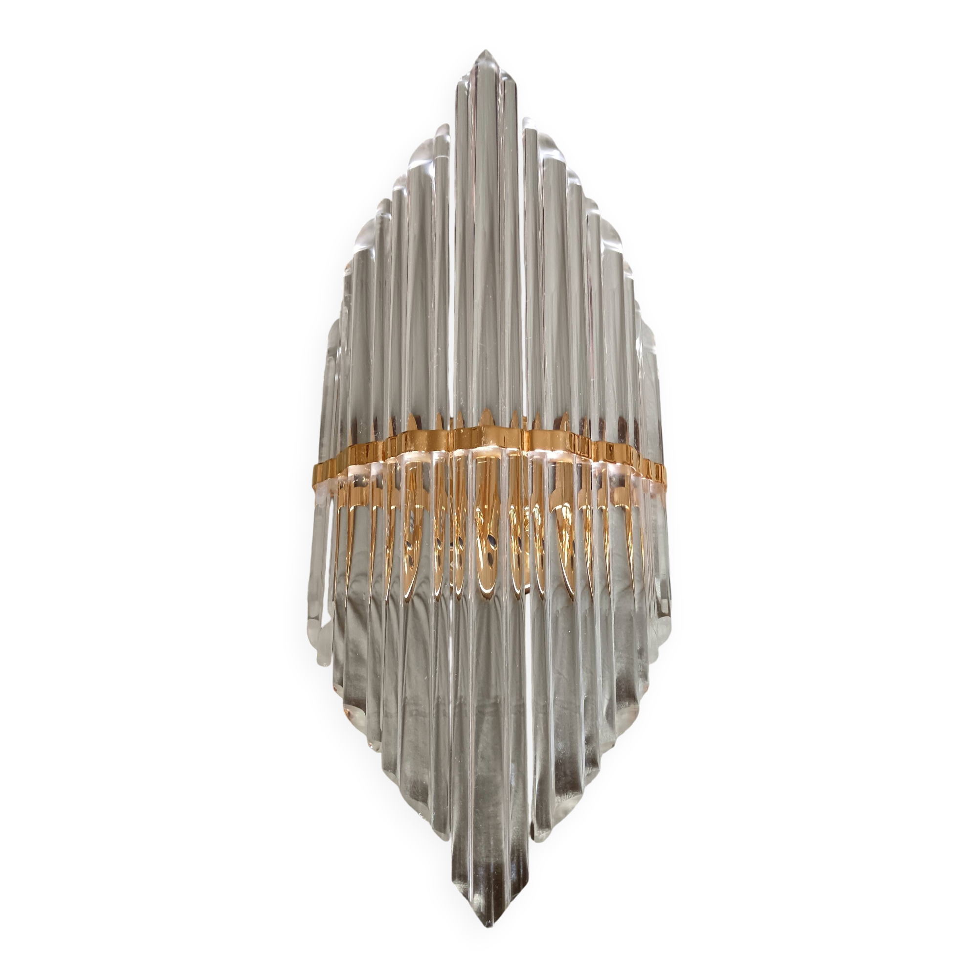 Applique Murale en Verre de Cristal. Style Venini