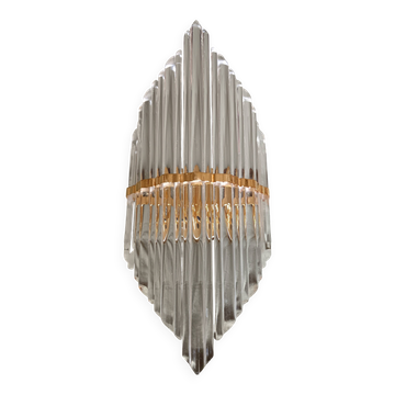 Crystal Glass Wall Sconce. Venini Style