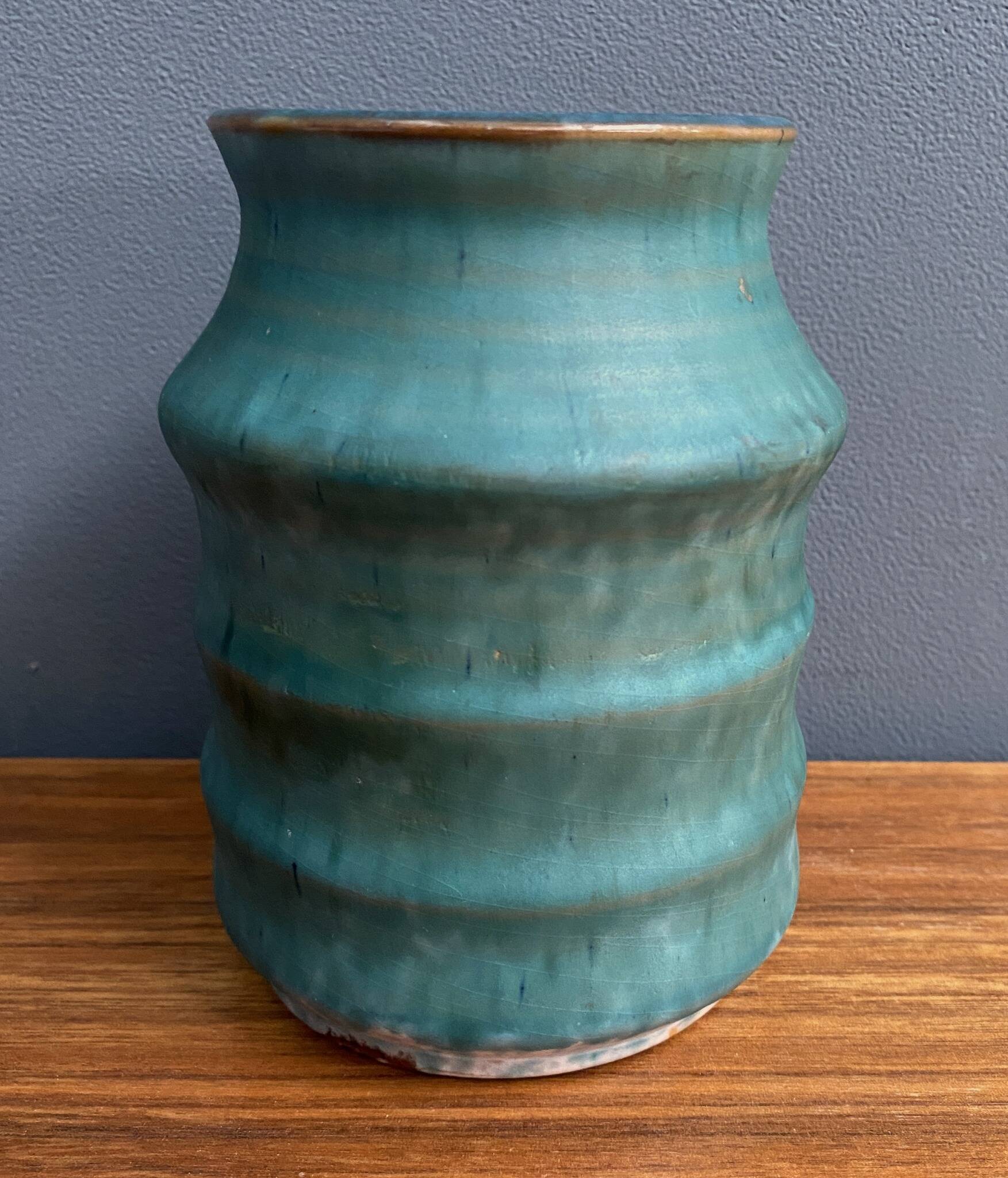 Westraven ceramique Utrecht blue vase 1970s