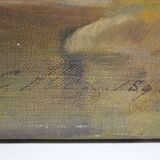 Barbizon school "stream in an undergrowth" signed and dated 1892