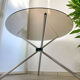 Round tripod table in smoked glass Roche Bobois 70