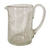 Biot bubbled glass pitcher