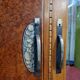 Art Deco wardrobe in burl wood, circa 1925-1930.
