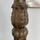 Candle picnic gilded and carved wood tripod feet, eighteenth century