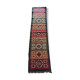 Kilim carpet in burlap and cotton. 76cm x 310cm