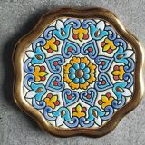 ARTECER Cuerda Seca trivet, 18 carat gold