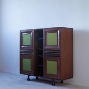 Angelo Mangiarotti for Sorgente dei Mobili | Mahogany cabinet, Italy, 1960s