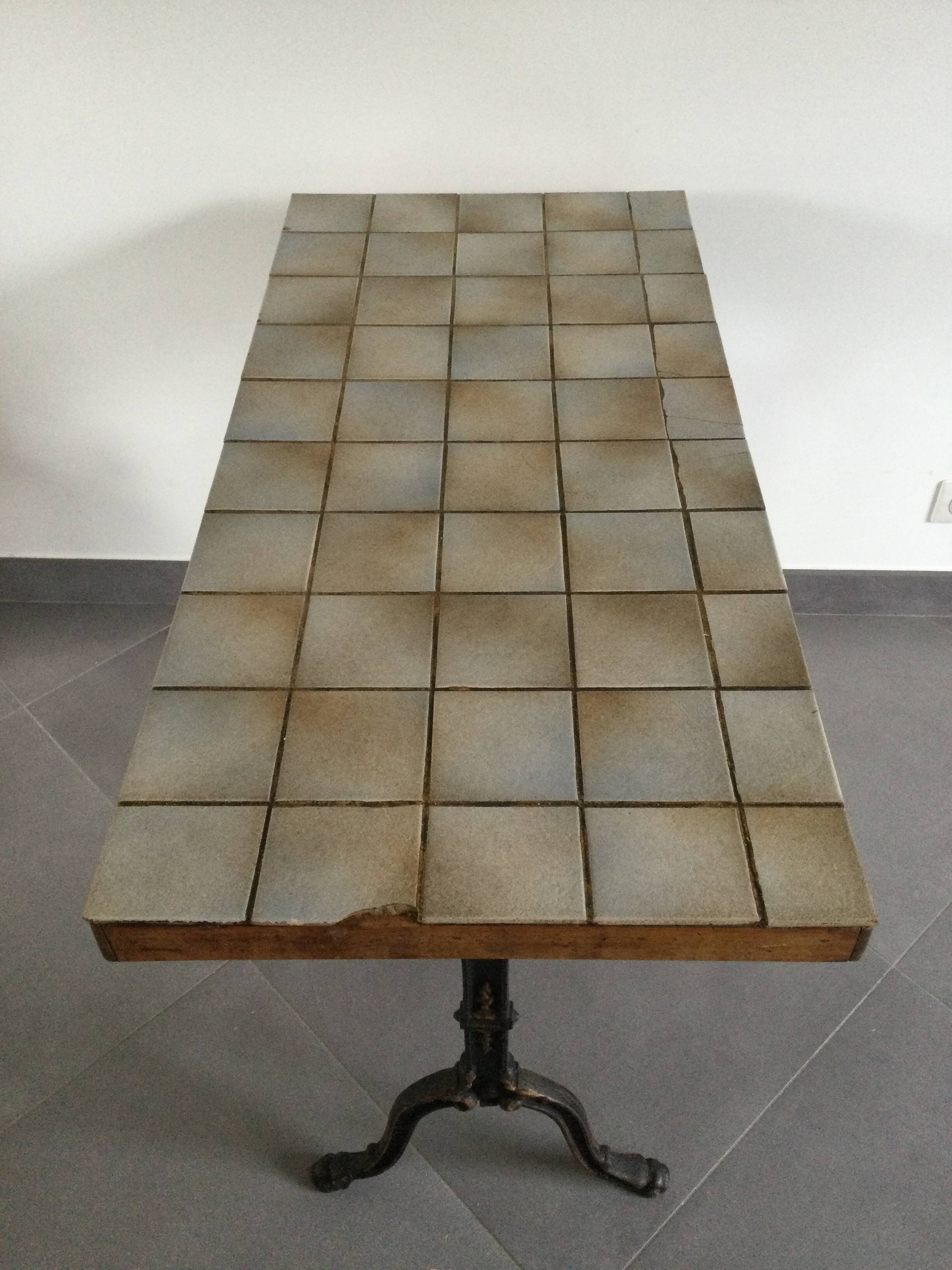 Wrought iron bistro table