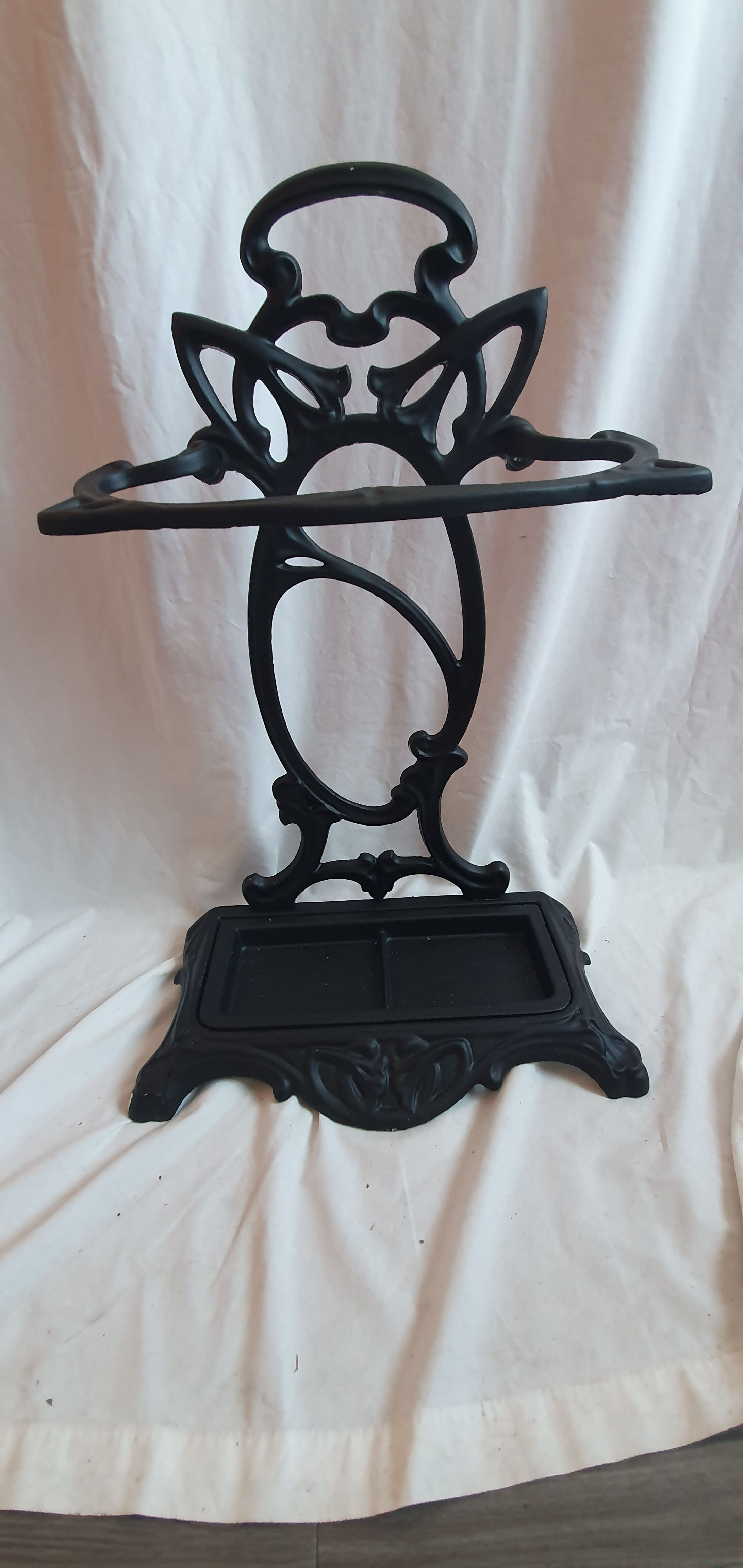 Cast art deco umbrella holders, 1930/40