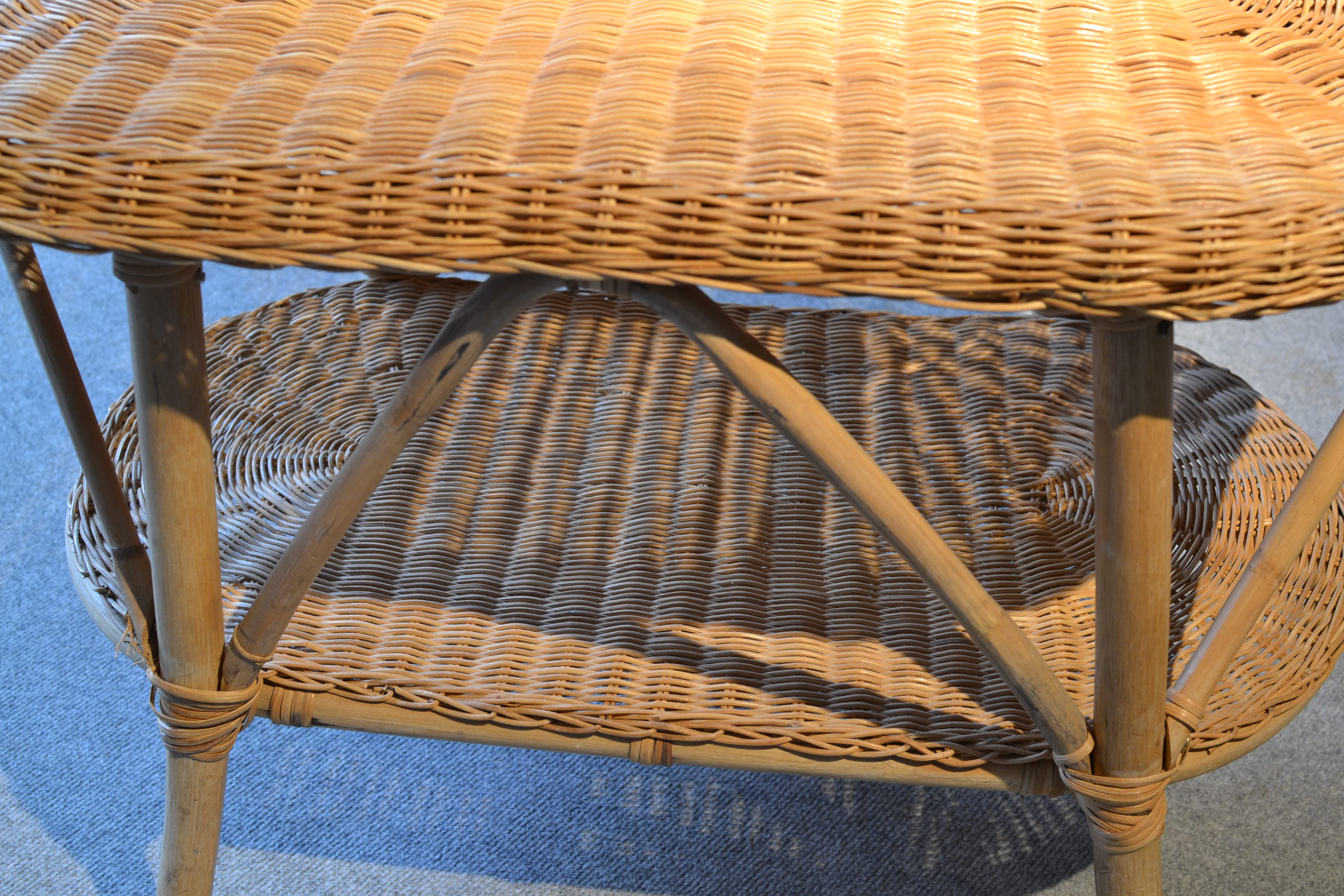 Rattan coffee table
