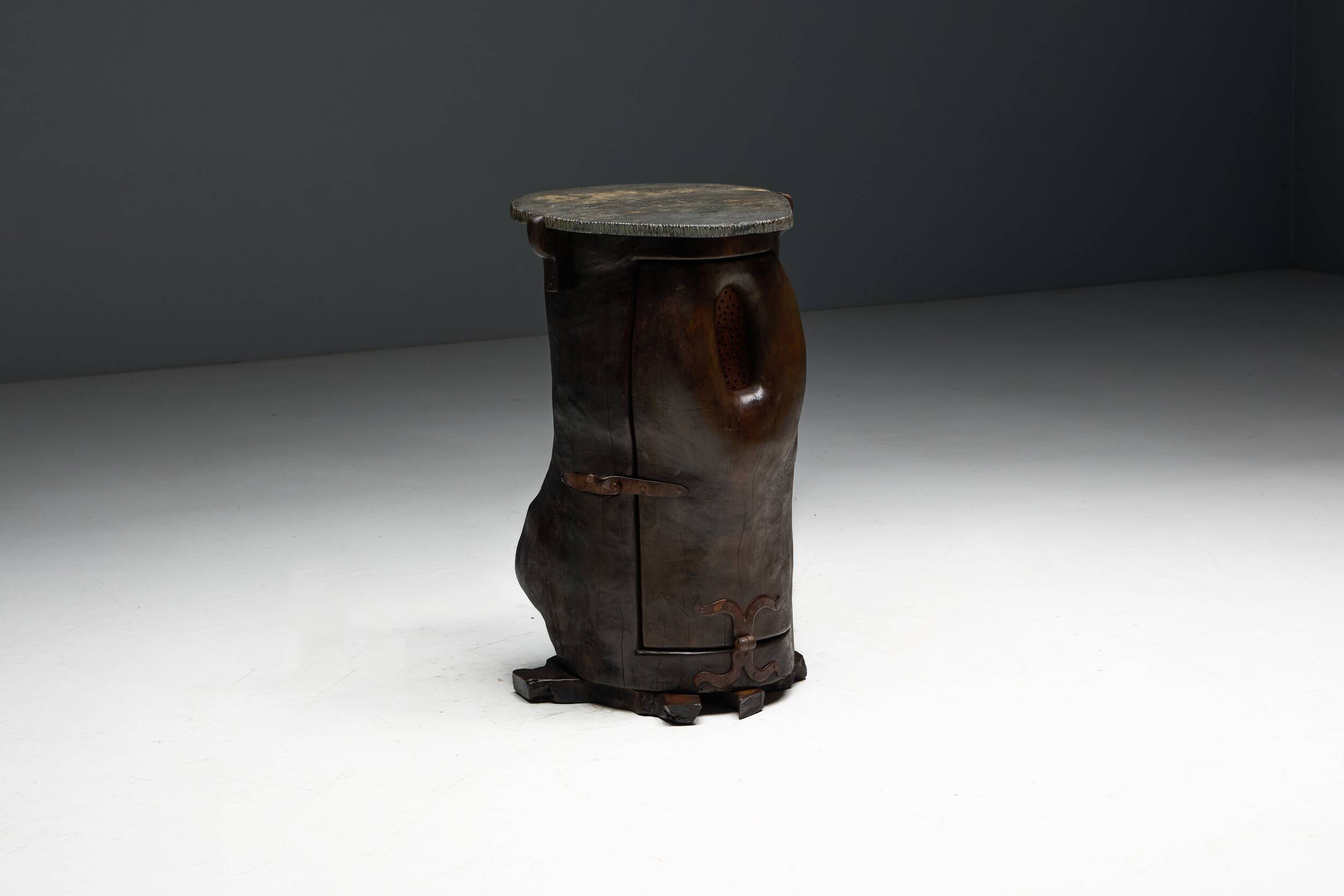 Vernacular rustic side table, France, 19th century