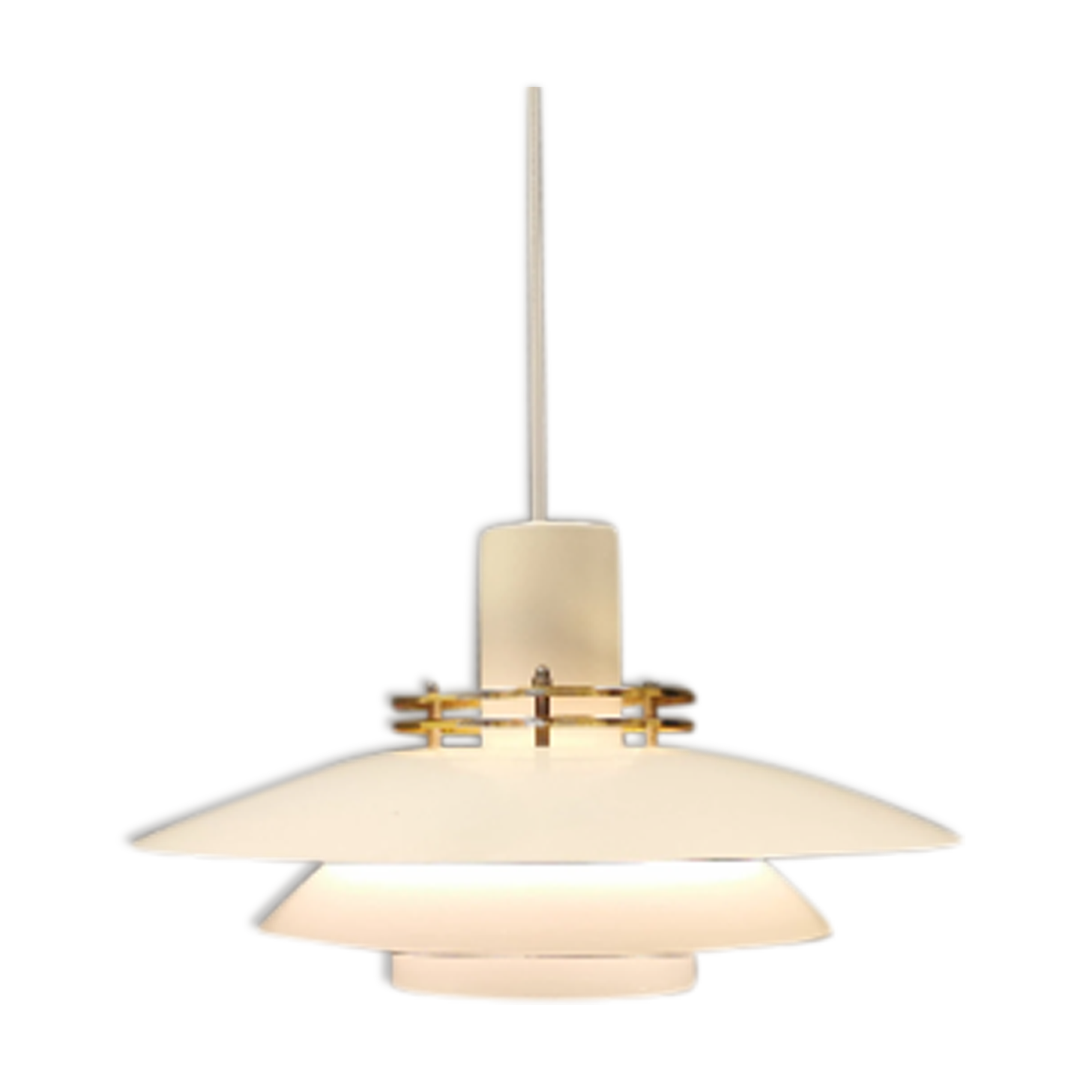 Danish design hanging lamp, from the 80s, produced by Top-Lamper