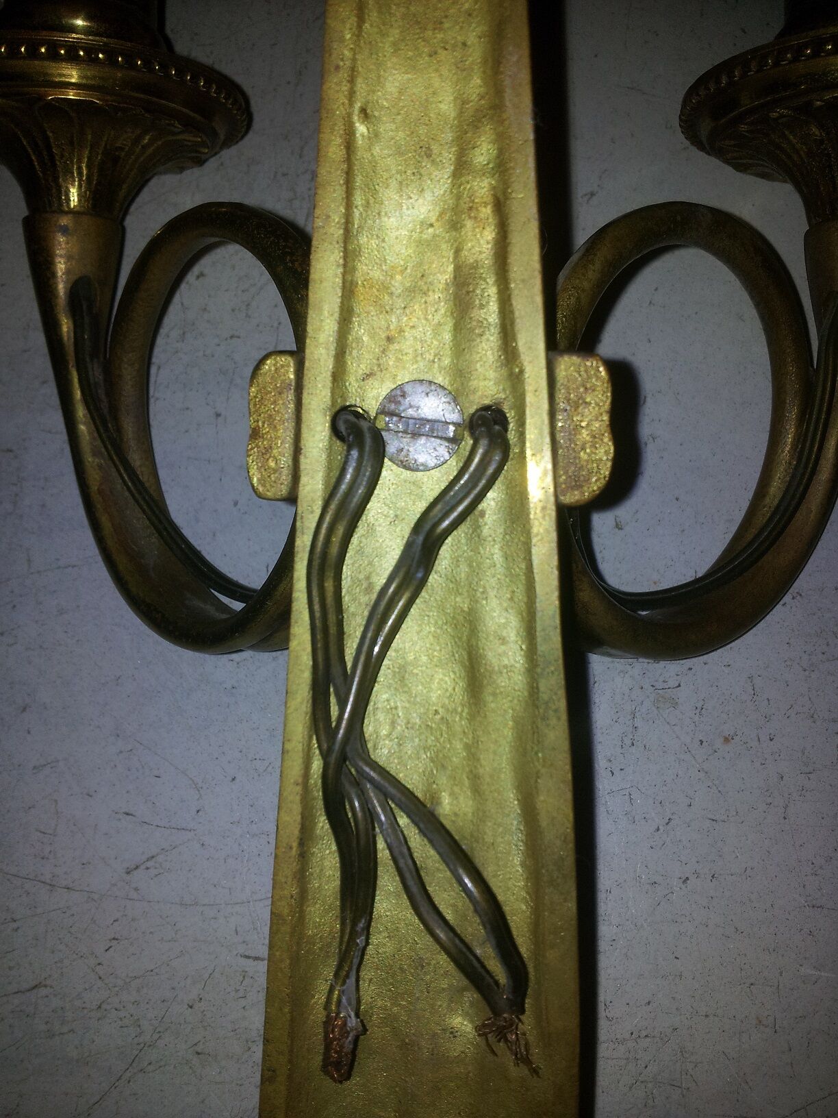 Bronze sconce