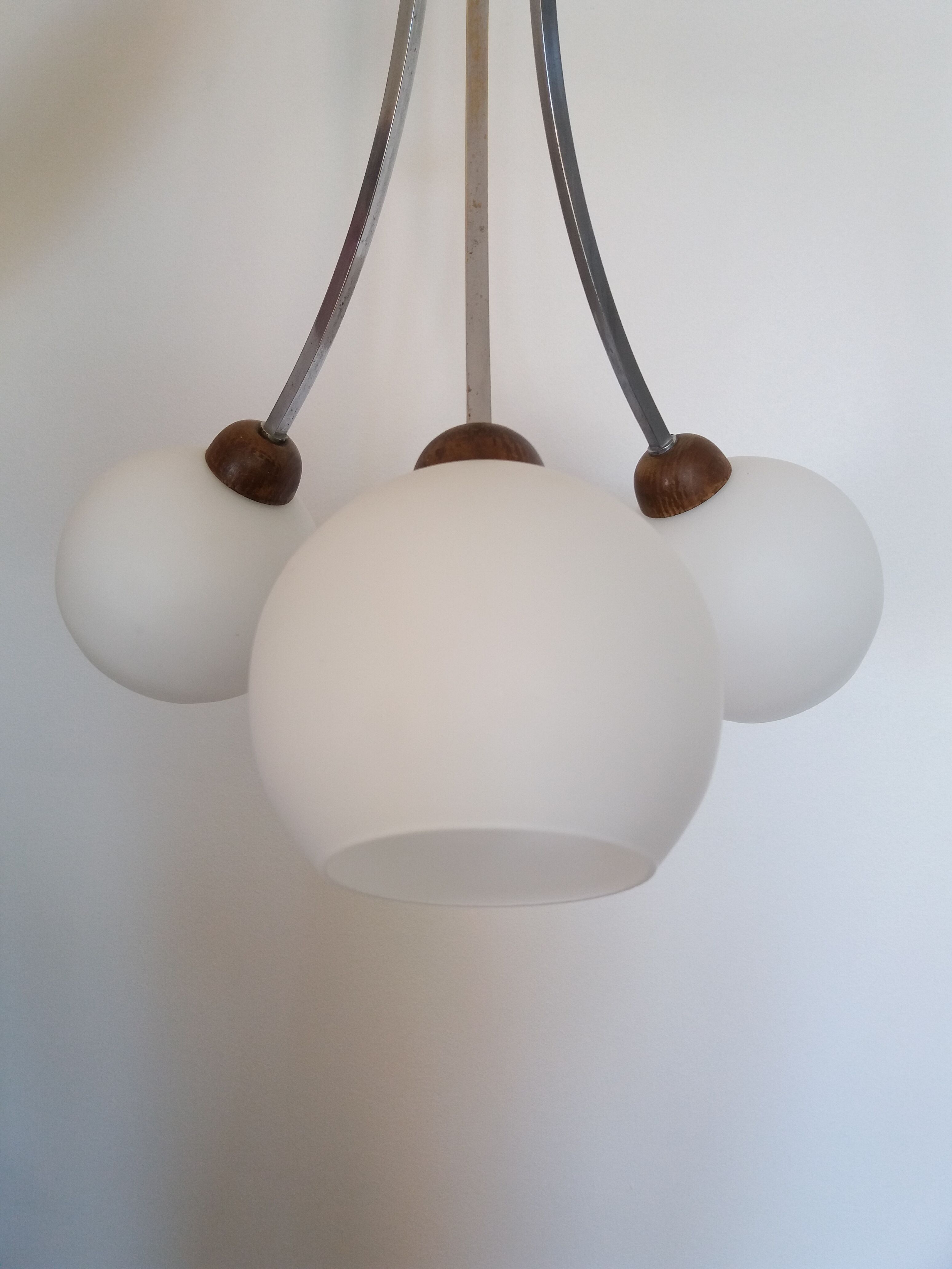 Chandelier globes opaline