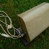Square red lamp to install, industrial style