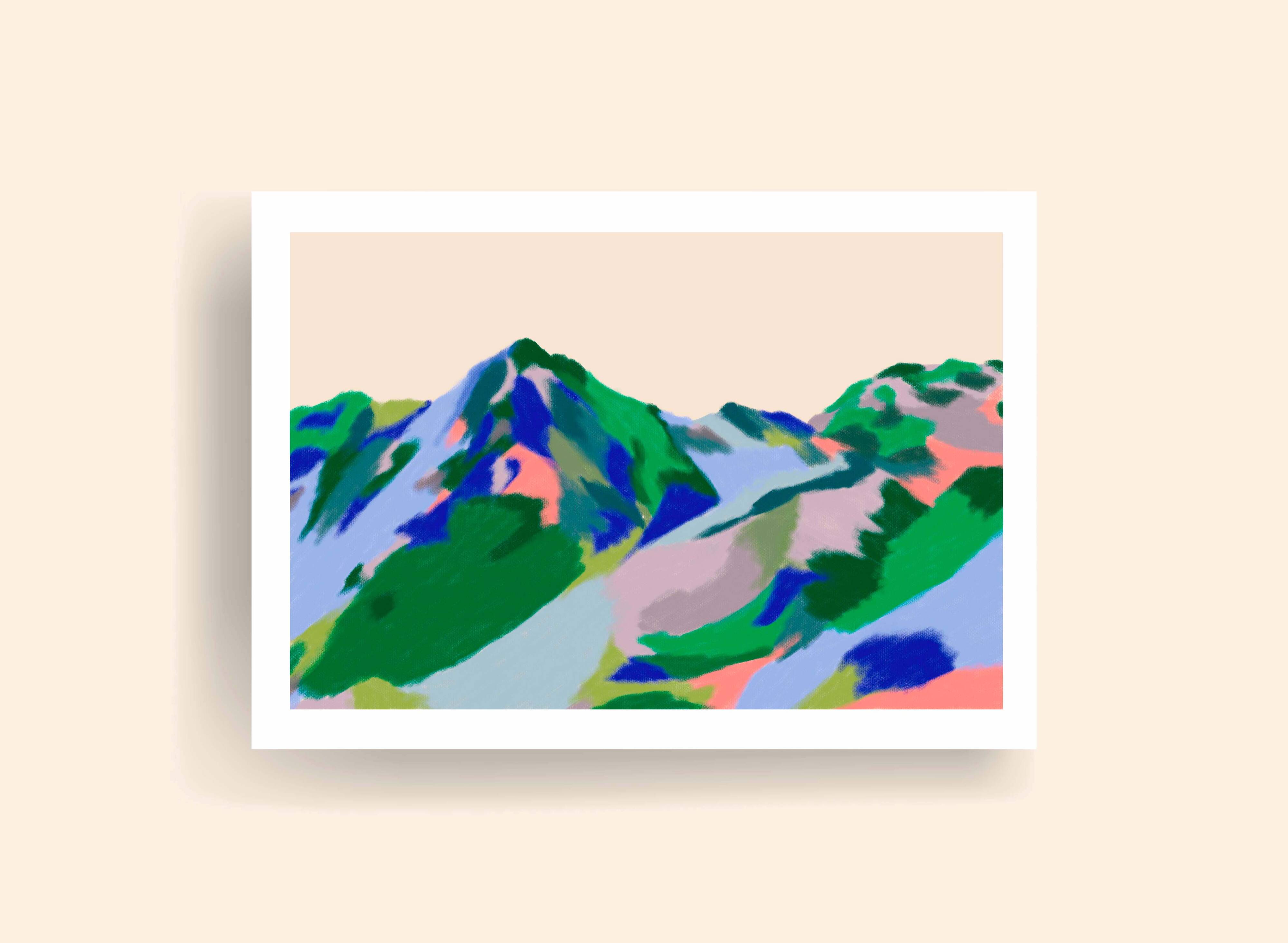 Les Orres - limited edition art print (A4)