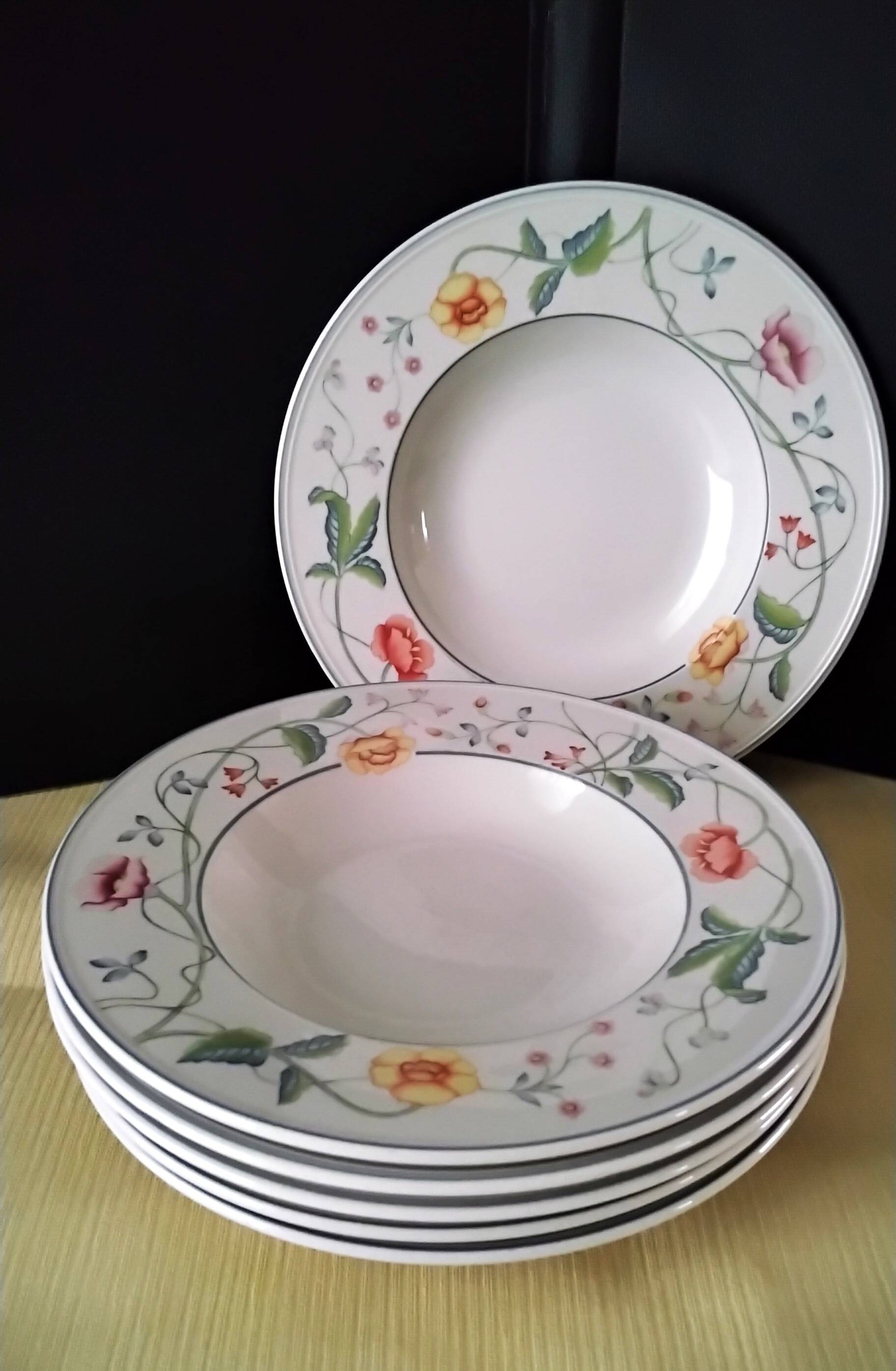 6 Villeroy & Boch Albertina Soup Plates