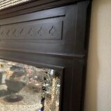 Old XXL mirror in carved wood