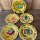 Dessert plates barbotine Sarreguemines