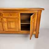 France Maison Raigan Style Elm Sideboard, 1970s