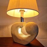 Stone sculptural lamp by Albert Tormos, France