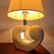 Stone sculptural lamp by Albert Tormos, France