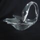 Coupe Vide-poche cristal de Vannes Le Châtel en forme de Cygne