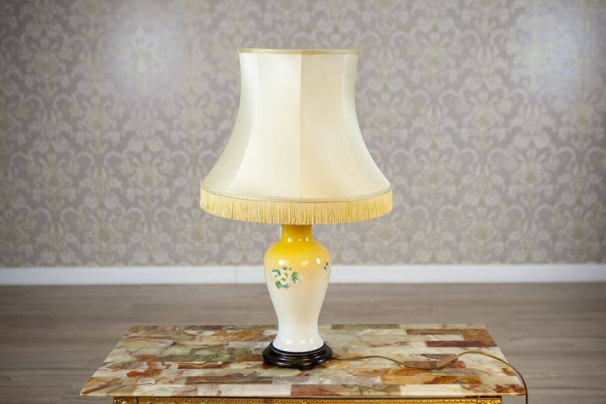 20th Century Night Lamp on Ceramic Base