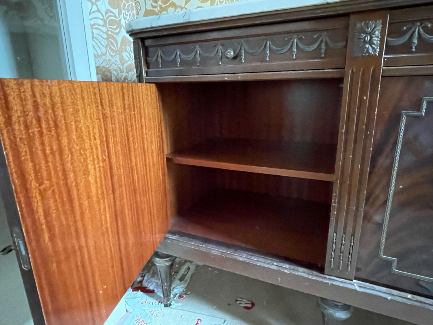 Sideboard with marble top