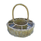Bottle rack basket, portable rattan wicker bar