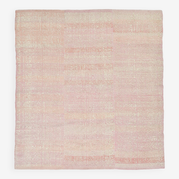 Tapis turc rose Kilim Blush 7x8, 228x248cm