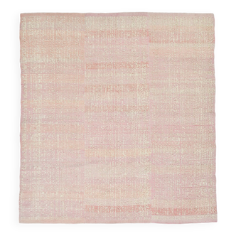 7x8 Kilim Blush Pink Turkish Rug, 228x248Cm
