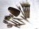 Silver-plated cake service / 12 forks and silver cake server