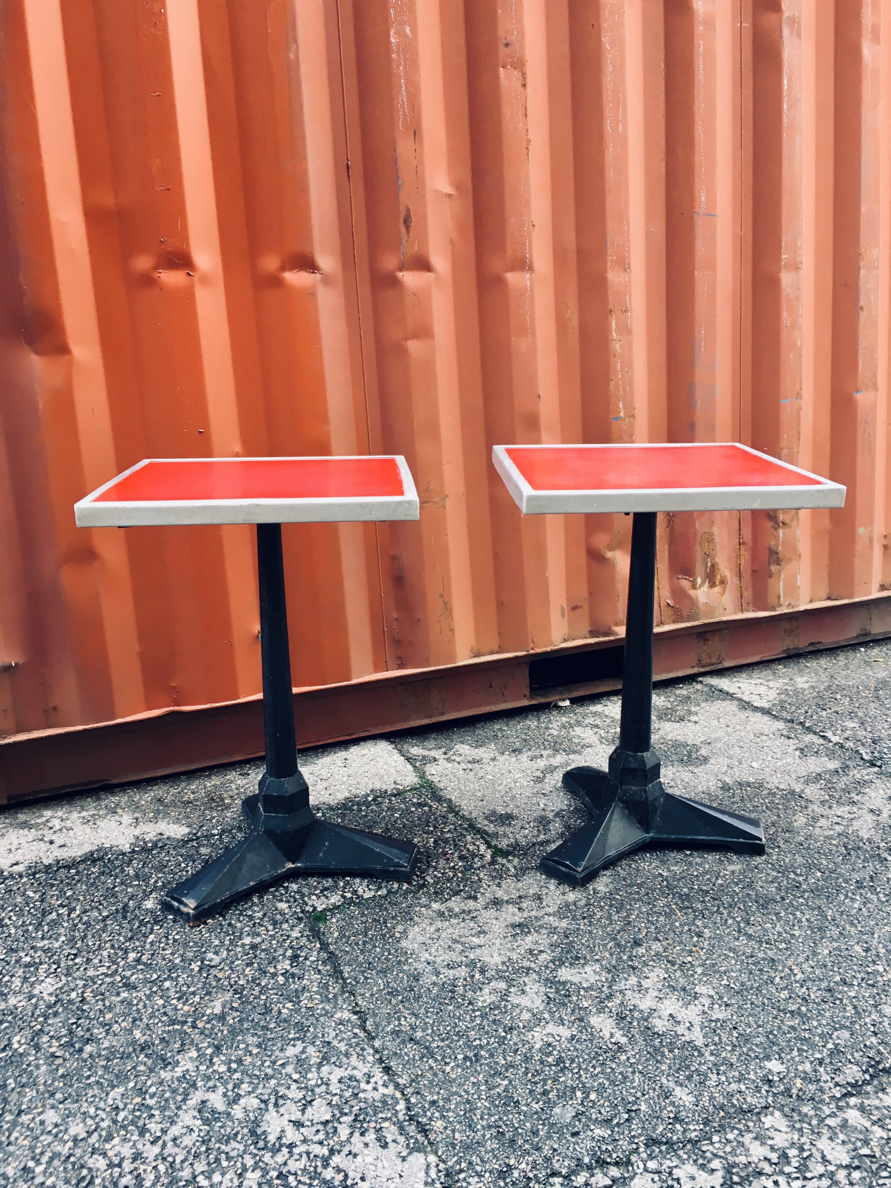 Vintage fischel bistro tables