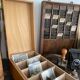 Set of 2 wooden plug boxes