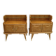 Paire de tables de chevet italiennes en frêne, style Mid-Century Modern, années 1950