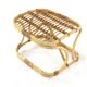 Rattan Footstool - mid century modern - japandi