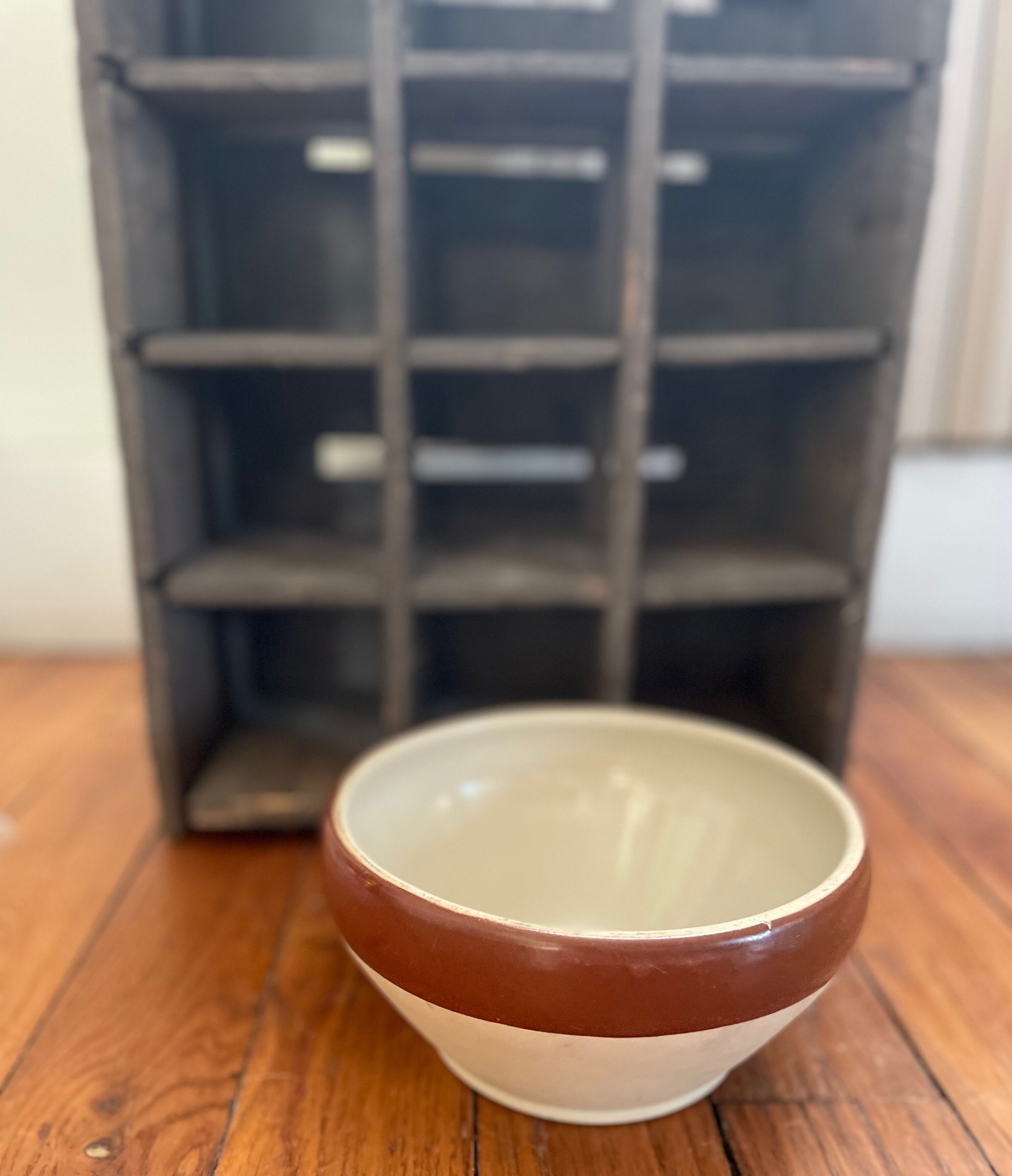 Old wooden bottle locker