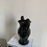 Vallauris black vase