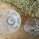 Vintage chiseled glass candy