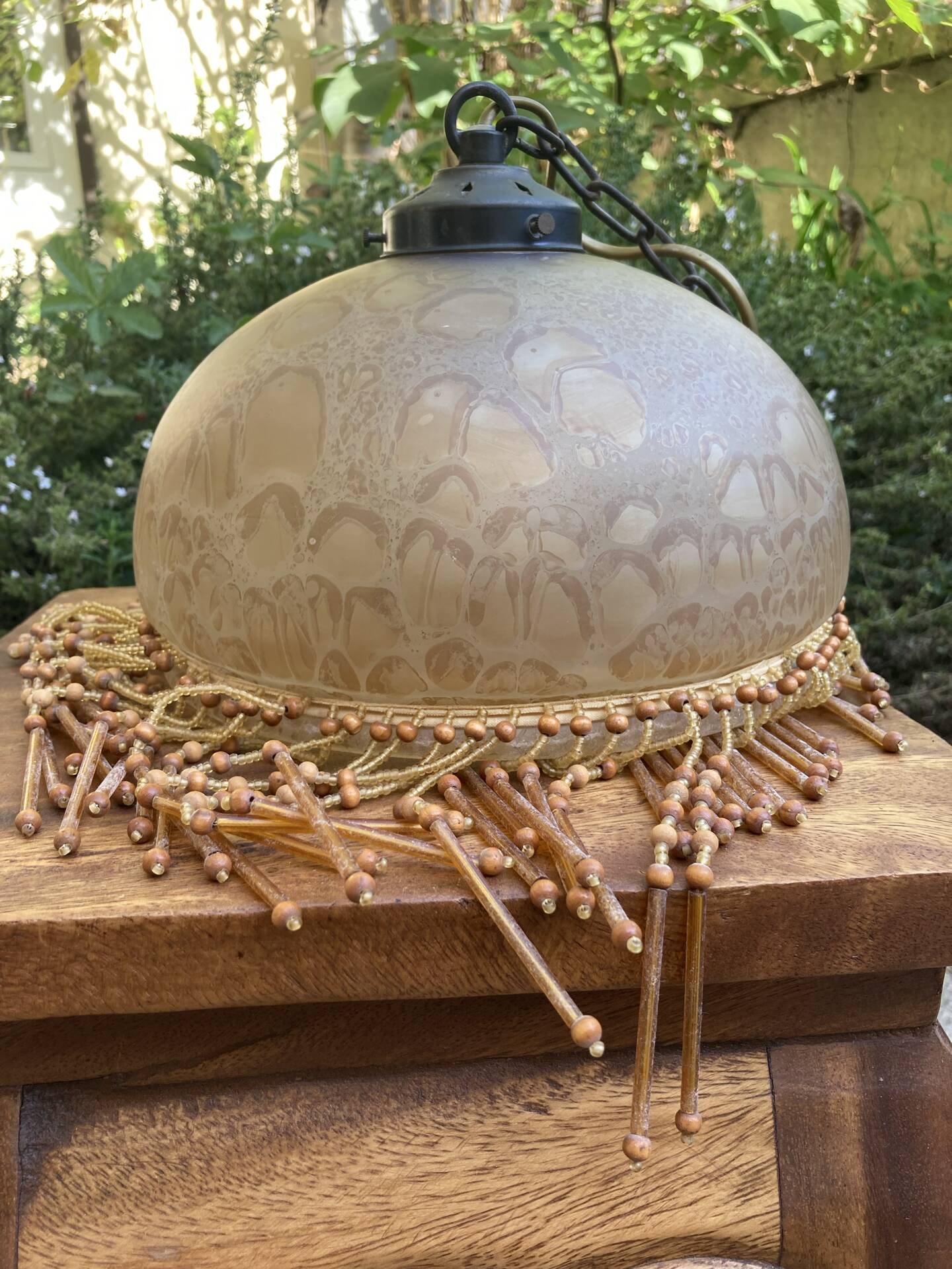 Chandelier with pendants from the 1920s