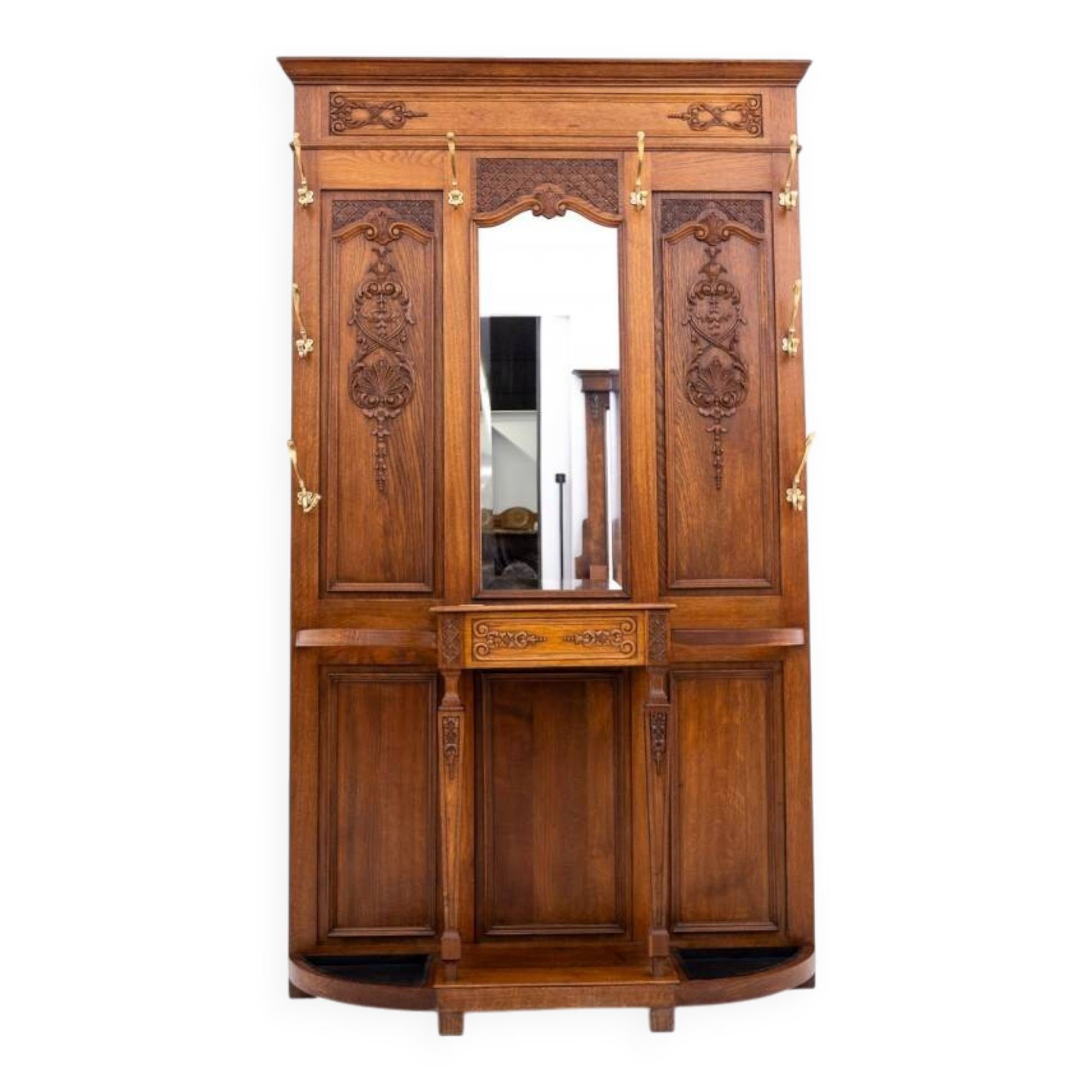 Hallway wardrobe, France, circa 1910.