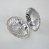 Metal shell-shaped box, Italian design, 1960s, made in Italy