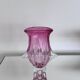 Vase sculptural massif rose, Murano "Sommerso" Artenuove par Pustetto et Zanetti