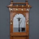 Vestiaire porte-manteaux en chêne – 1900