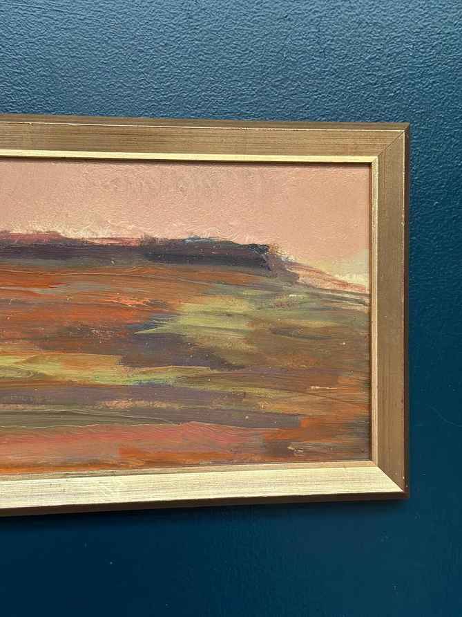 Original Swedish Oil on Panel – “Landskap” by Åke Carlsson – Signed