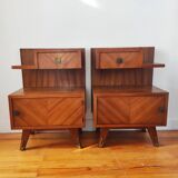 Pair of vintage bedside tables 1950/60