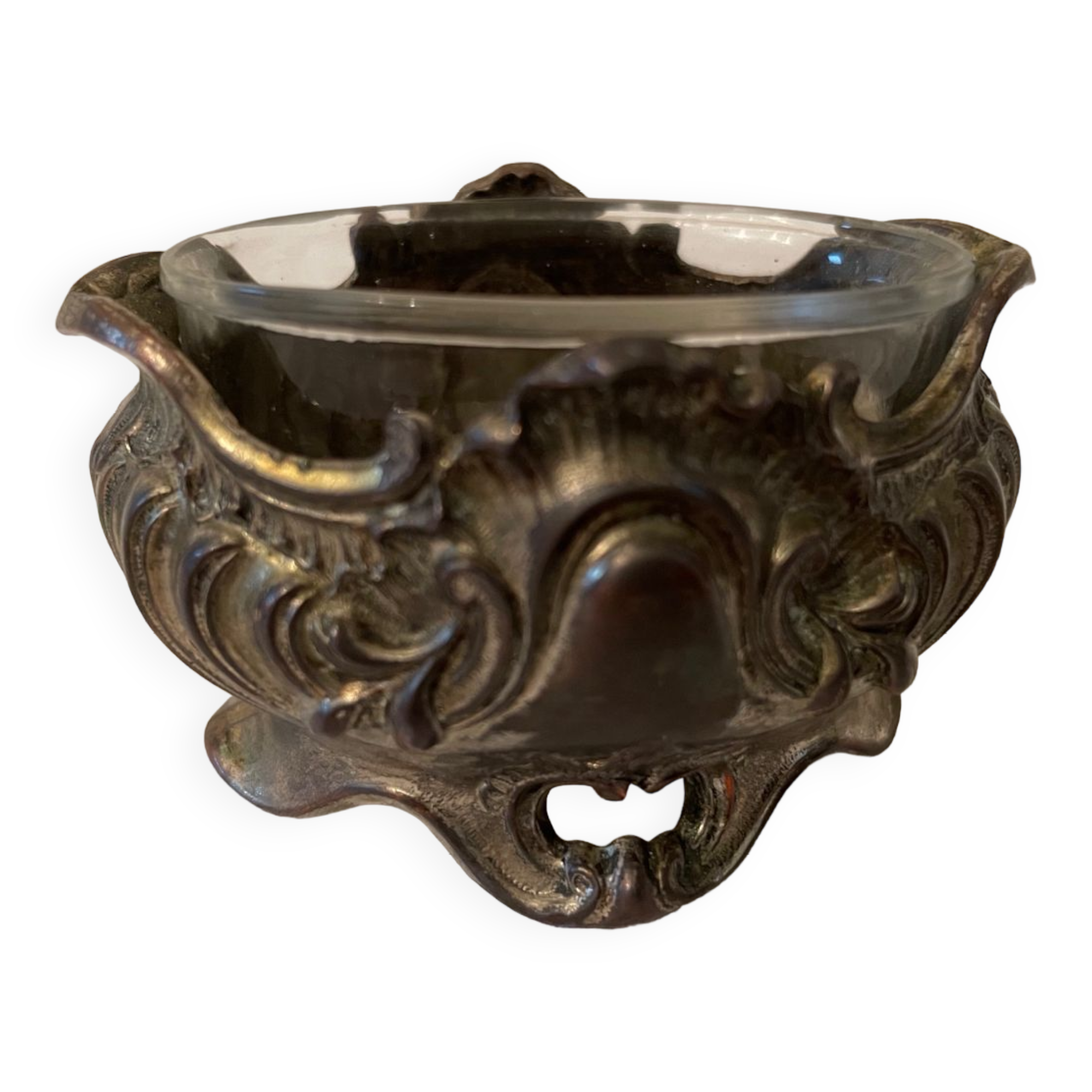 Silver metal salt shaker